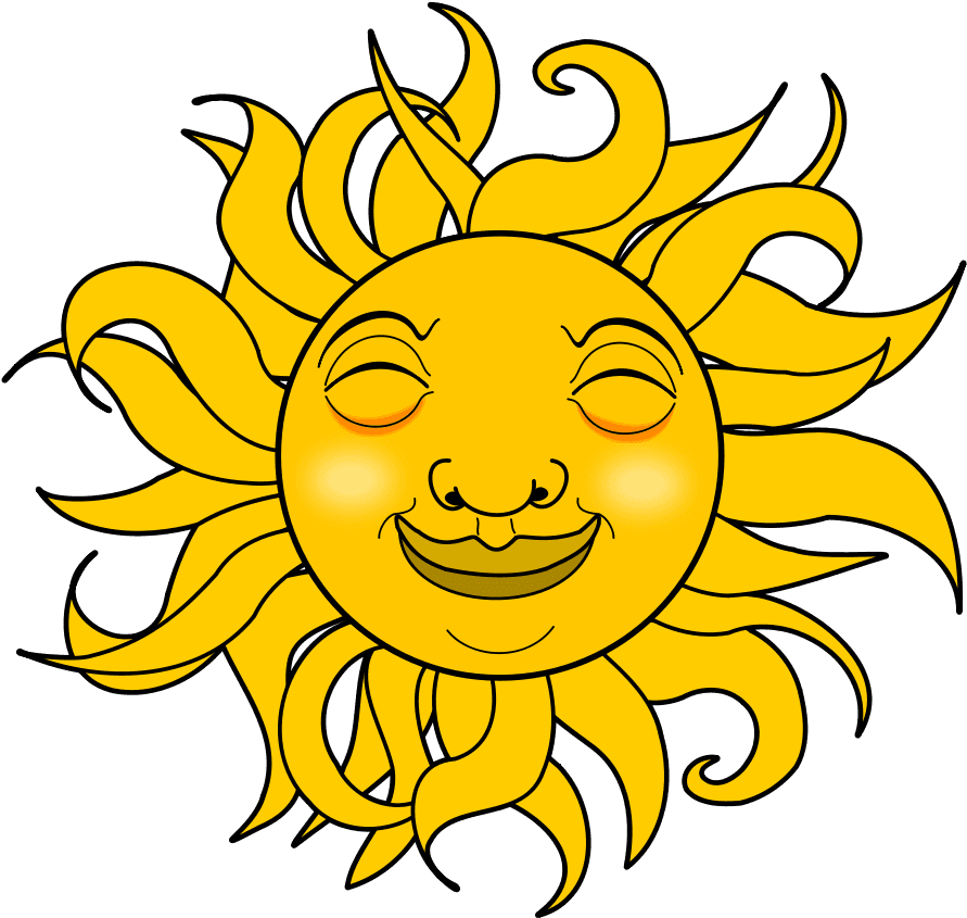 Sun And Moon Clip Art - Smiling Sun Gif Png - Free Transparent PNG Clipart Images Download. - Transparent PNG Free Download | PNGio