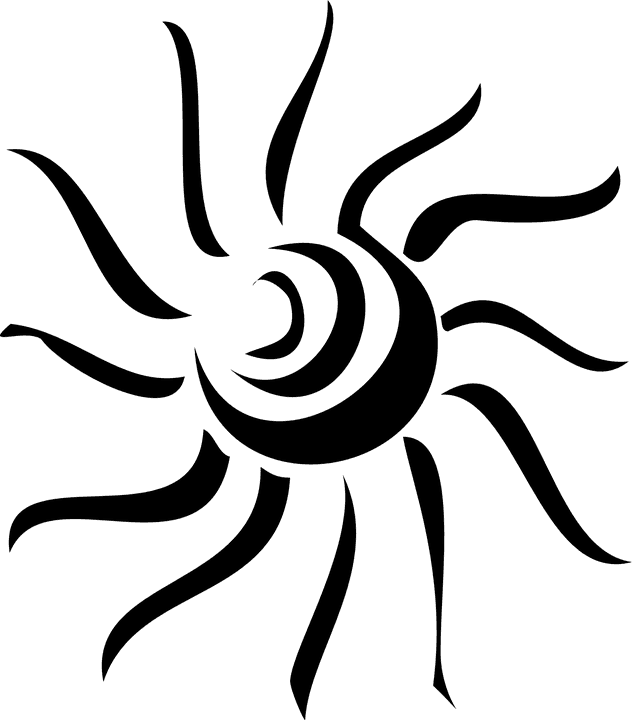 Sun Ray Art Black - Sun Rays Clip Art Black And White - Free Transparent PNG Clipart Images Download. - Transparent PNG Free Download | PNGio