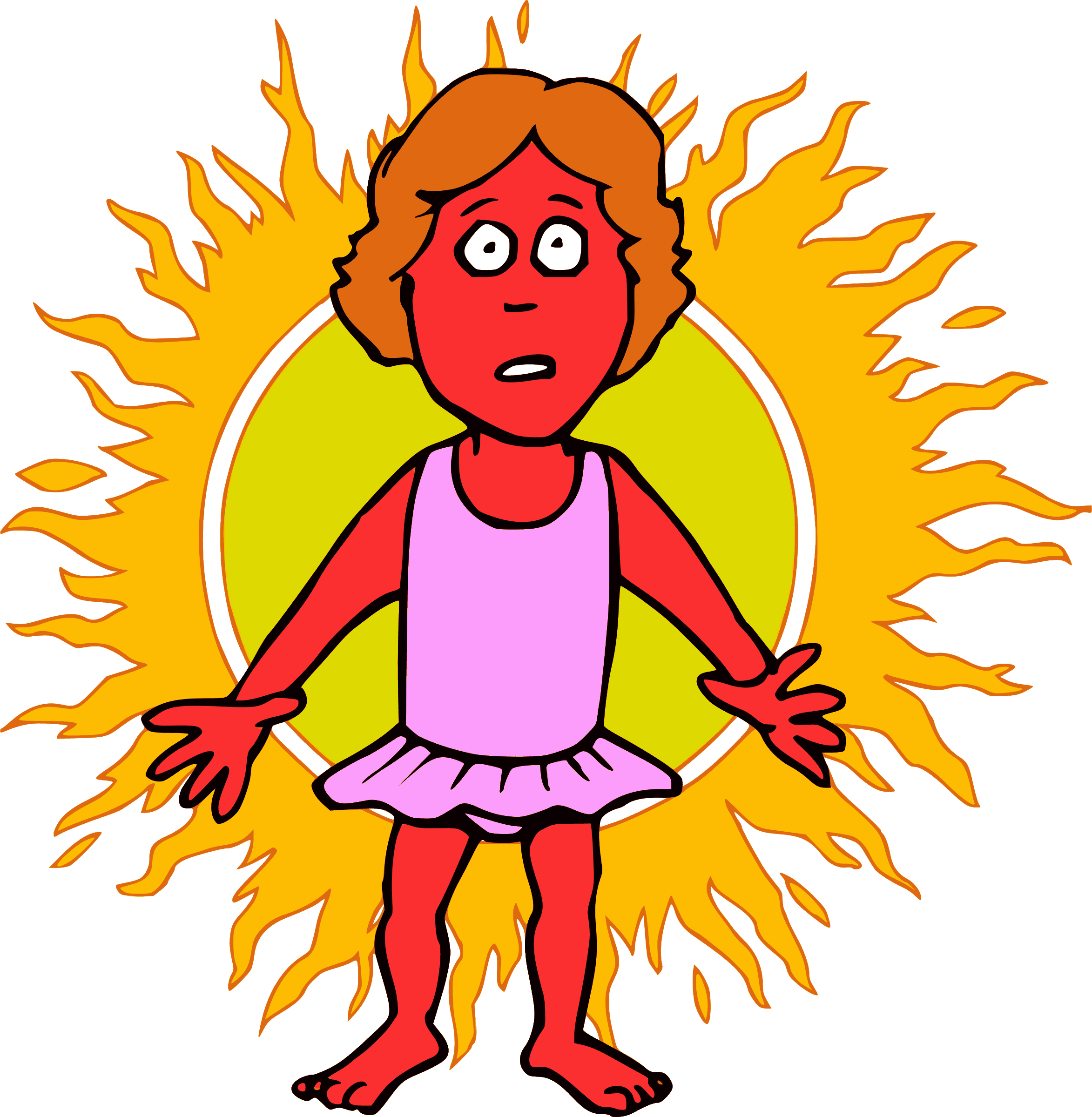 Sunshine Clipart Happy Person - Sun Burn - Free Transparent PNG Clipart Images Download. - Transparent PNG Free Download | PNGio