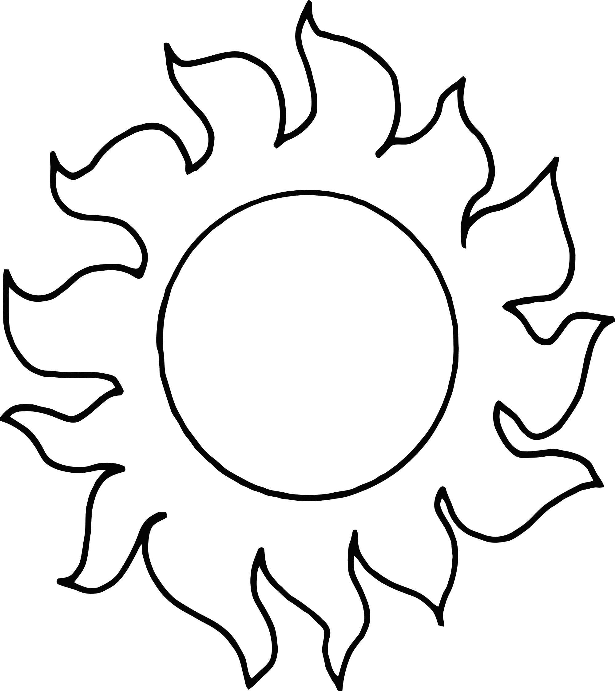 Sunshine Free Clipart - Hot Sun Black And White - Free Transparent PNG Clipart Images Download. - Transparent PNG Free Download | PNGio