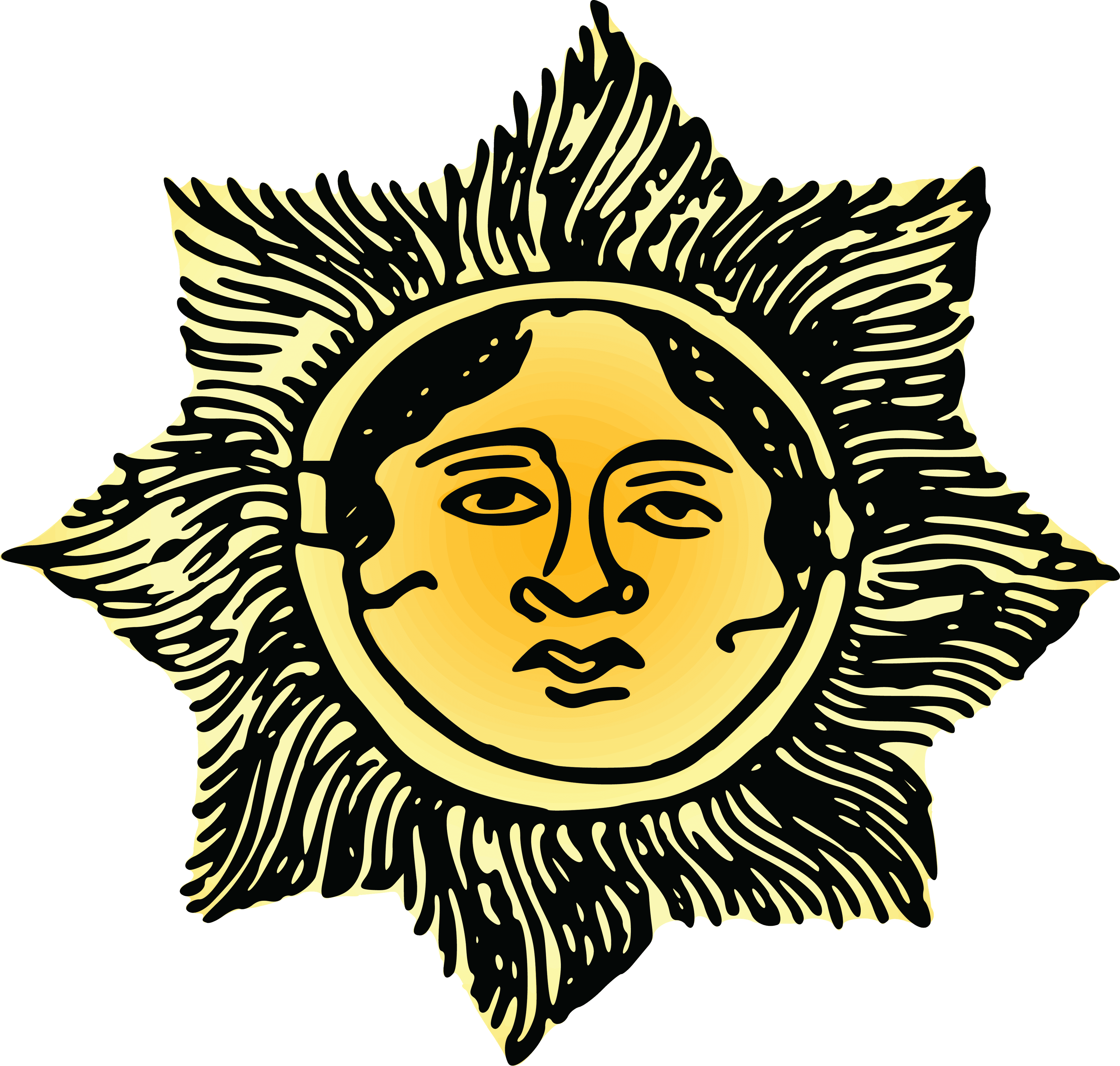 Free Clipart Of A Sun Face - Suns In Orange Mugs - Free Transparent PNG Clipart Images Download. - Transparent PNG Free Download | PNGio