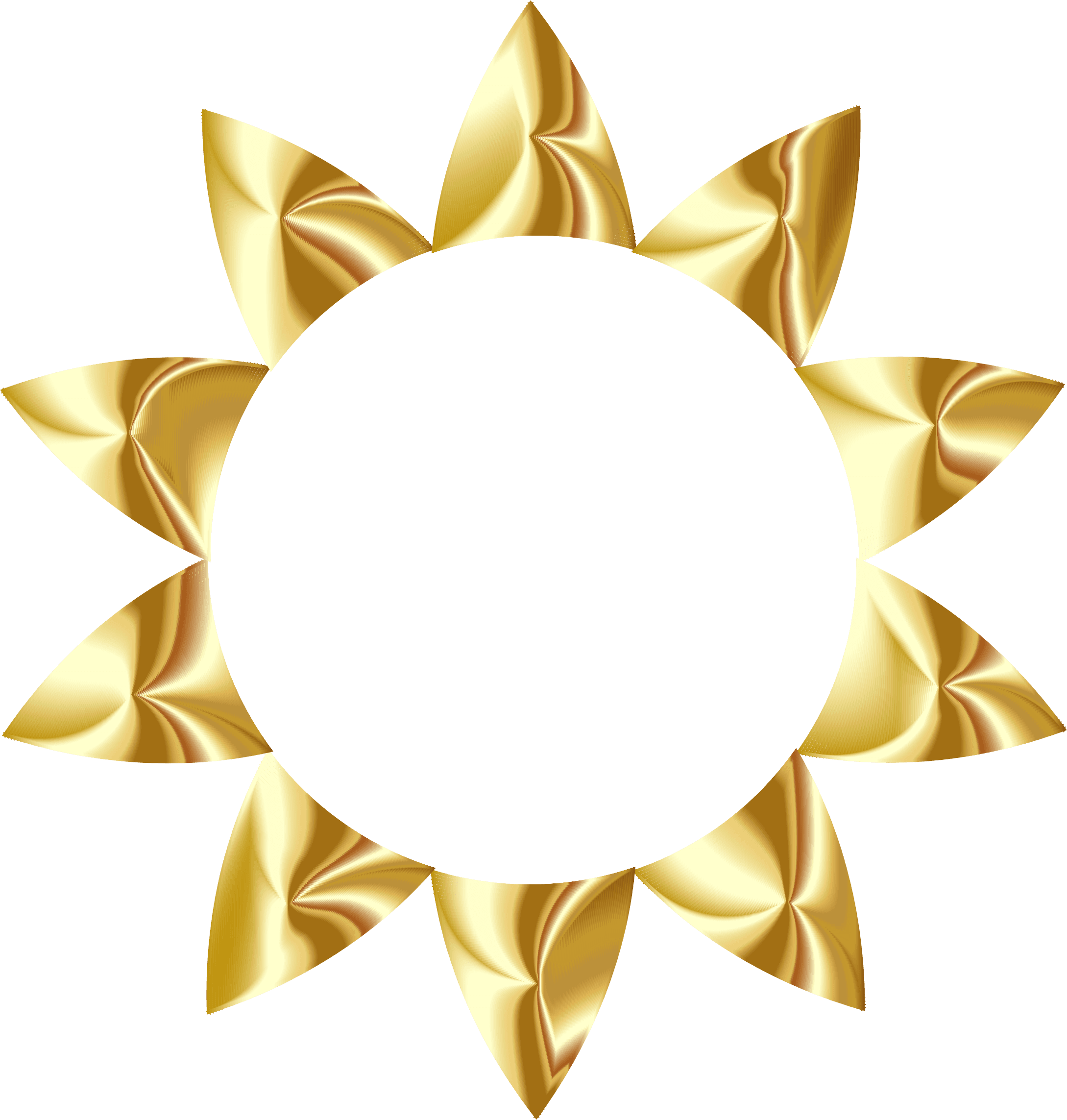 Clipart - Gold Sun No Background - Free Transparent PNG Clipart Images Download. - Transparent PNG Free Download | PNGio