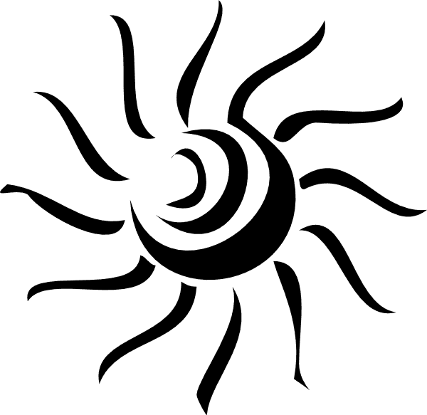 Mod Sun Rays Black Svg Clip Arts 600 X 583 Px - Sun Rays Clip Art Black And White - Free Transparent PNG Clipart Images Download. - Transparent PNG Free Download | PNGio