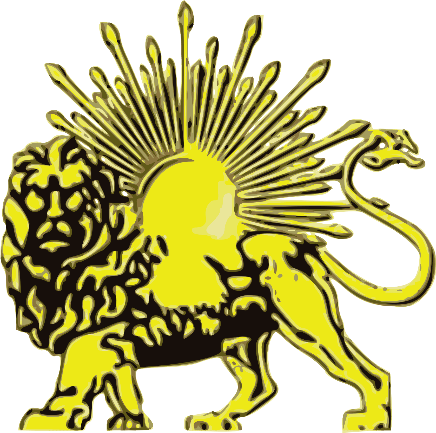 Filelion And Sun Drawing - Lion And Sun Symbol - Free Transparent PNG Clipart Images Download. - Transparent PNG Free Download | PNGio