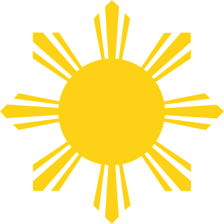 Sun Rays Yellow - Philippine Flag Sun - Free Transparent PNG Clipart Images Download. - Transparent PNG Free Download | PNGio