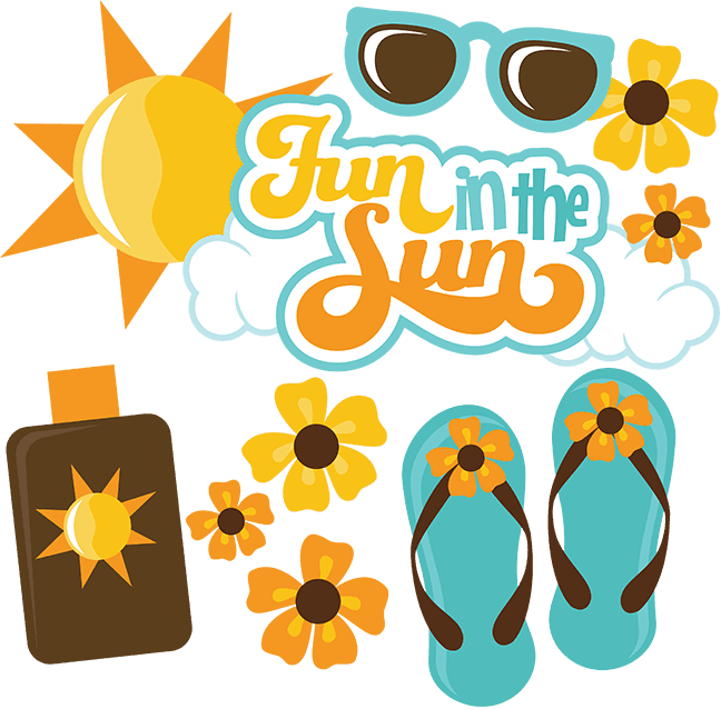 Fun In The Sun Svg Scrapbook Files Summer Svg Files - Fun In The Sun - Free Transparent PNG Clipart Images Download. - Transparent PNG Free Download | PNGio