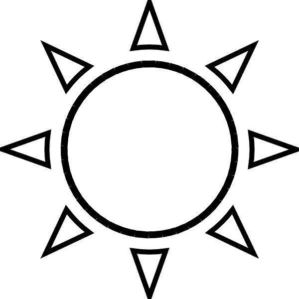 Sun Rising Clip Art Black And White - Sun Black And White - Free Transparent PNG Clipart Images Download. - Transparent PNG Free Download | PNGio