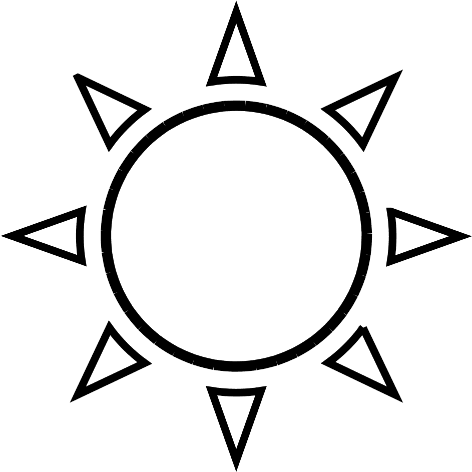 Sun Outline Free Vector - Sun Clipart Black And White - Free Transparent PNG Clipart Images Download. - Transparent PNG Free Download | PNGio