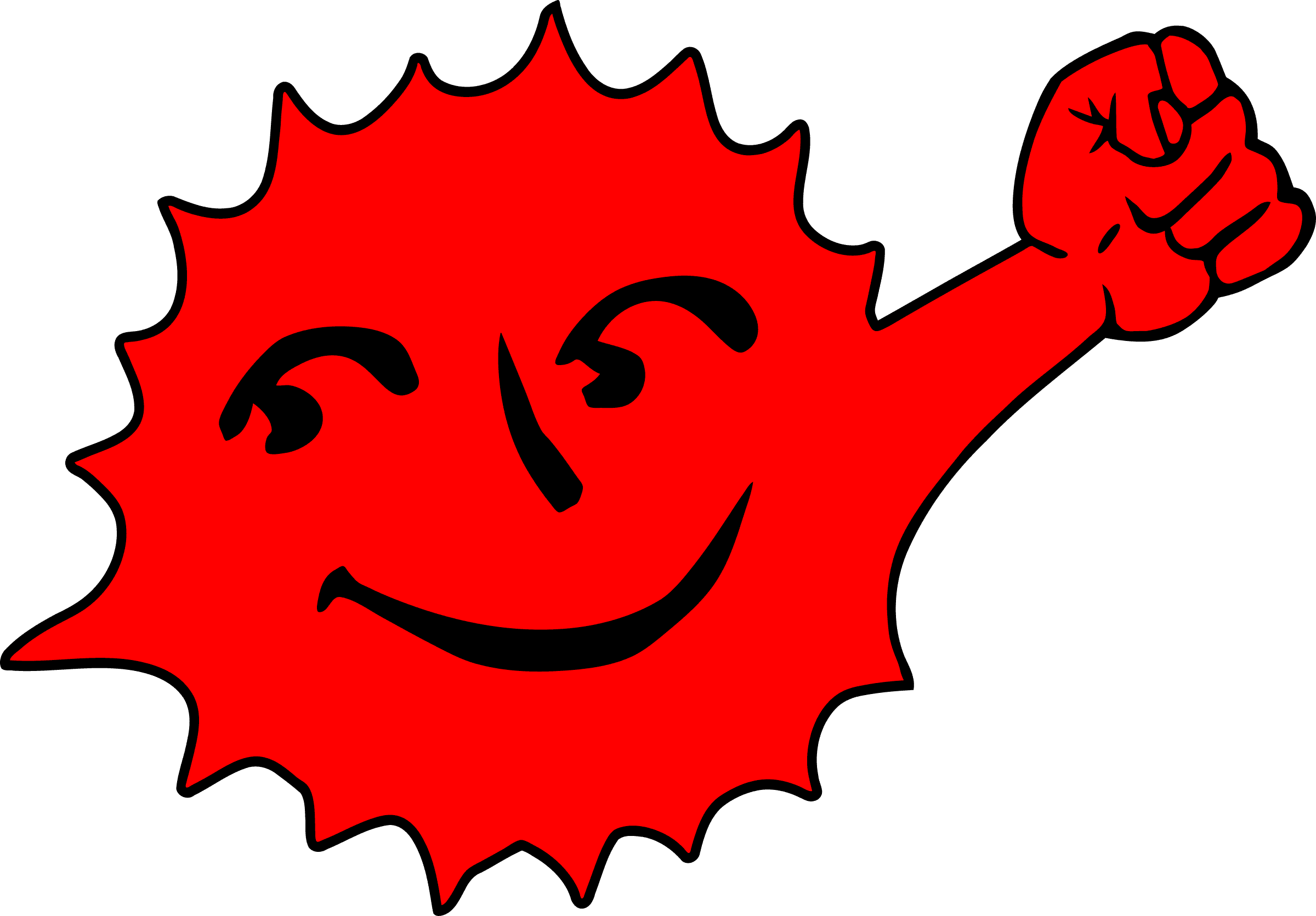 Antiatomsonne Mit Faust - Fist Sun - Free Transparent PNG Clipart Images Download. - Transparent PNG Free Download | PNGio