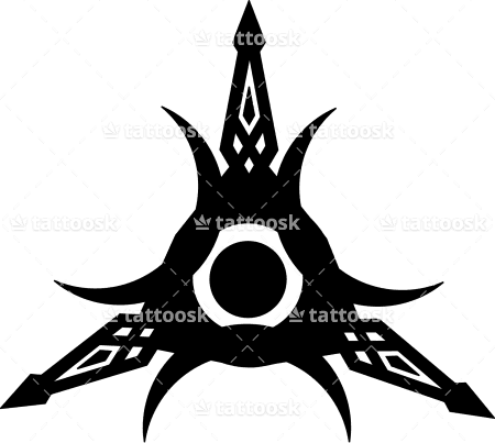 Tribal Crescent Moon Sun Star Tattoo - Sun Moon Star Symbol - Free Transparent PNG Clipart Images Download. - Transparent PNG Free Download | PNGio