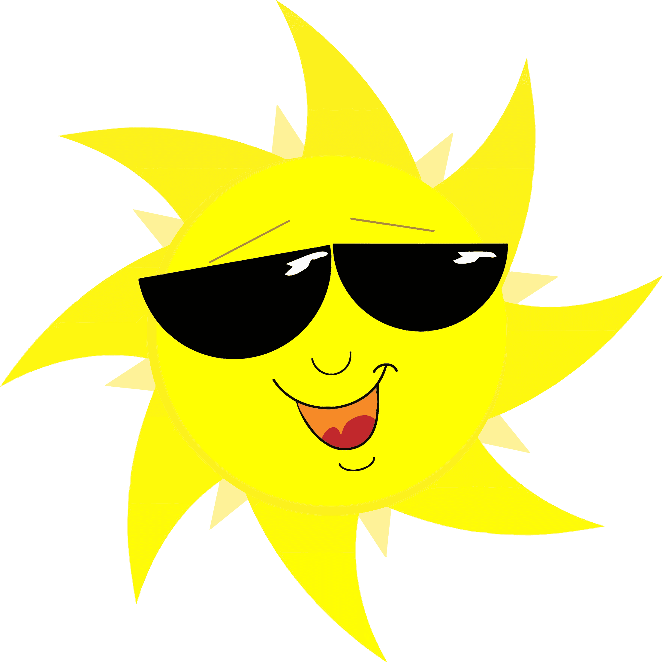 Free Cool Cartoon Sun Clip Art - Sun With Sunglasses Png - Free Transparent PNG Clipart Images Download. - Transparent PNG Free Download | PNGio