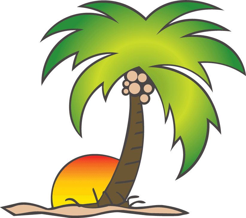 Cartoon Coconut Tree Png - Sun And Palm Tree Png - Free Transparent PNG Clipart Images Download. - Transparent PNG Free Download | PNGio