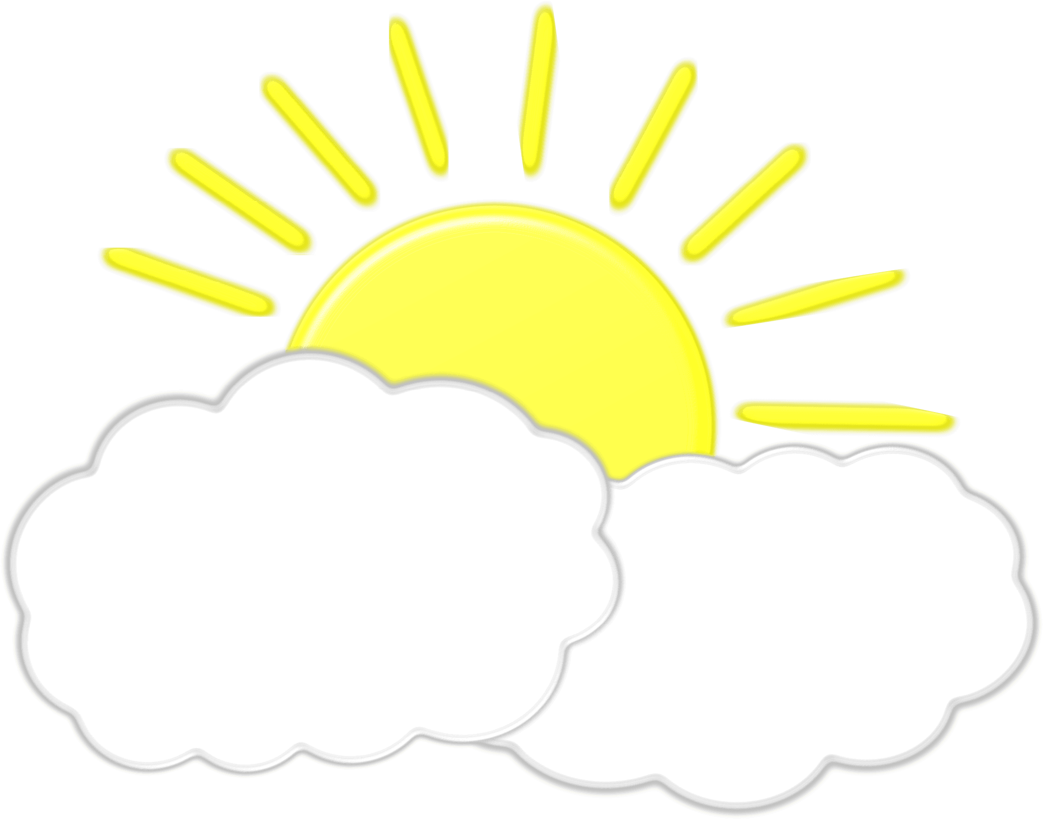 Cloud And Sun Clipart A - Sun Behind Clouds Clipart - Free Transparent PNG Clipart Images Download. - Transparent PNG Free Download | PNGio