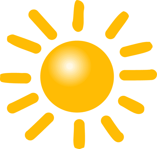 Desenho Vetorial De Sol Brilhante - Weather Symbol For Sun - Free Transparent PNG Clipart Images Download. - Transparent PNG Free Download | PNGio