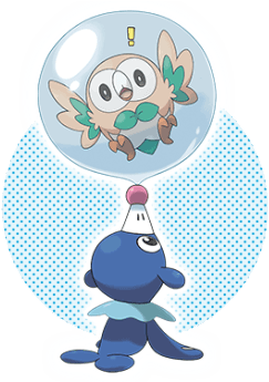 Rowlet, Litten And Popplio Starter For Pokémon Sun - Sun And Moon Popplio - Free Transparent PNG Clipart Images Download. - Transparent PNG Free Download | PNGio