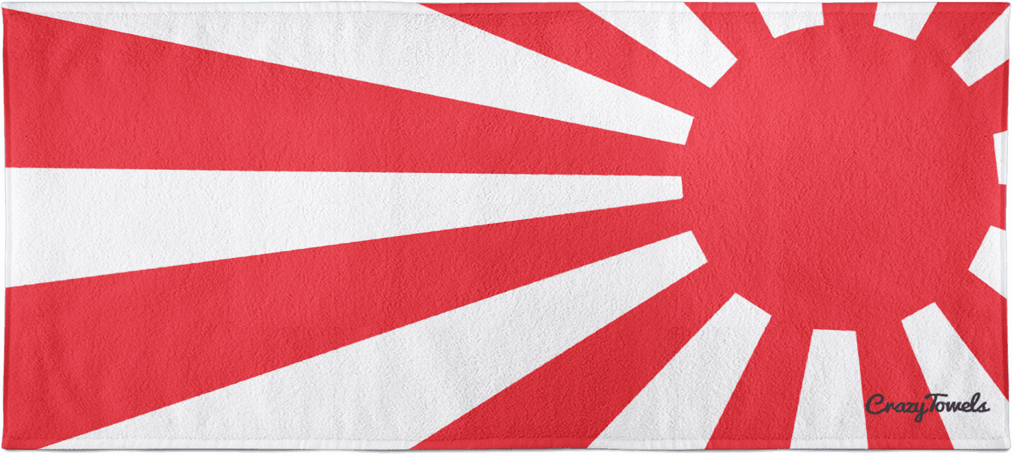 Rising Sun Japanese Flag Beach Towel - Japanese Rising Sun Png Transparent - Free Transparent PNG Clipart Images Download. - Transparent PNG Free Download | PNGio