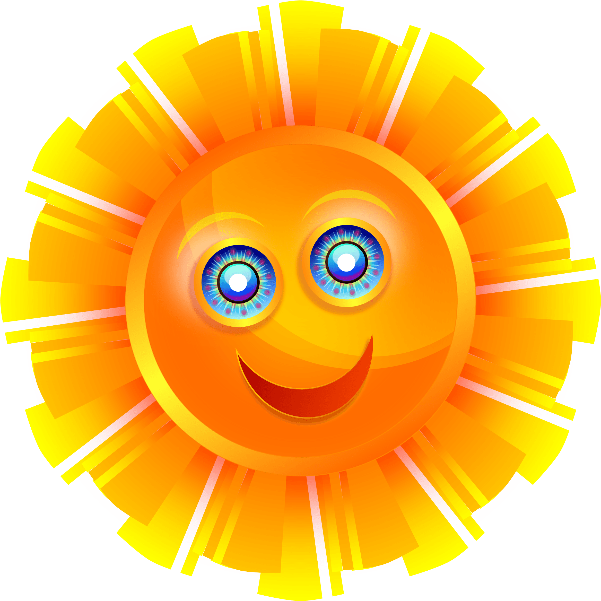 Happy Sun Vector Clipart Free Cc0 Images - Animated Sun Clip Art - Free Transparent PNG Clipart Images Download. - Transparent PNG Free Download | PNGio