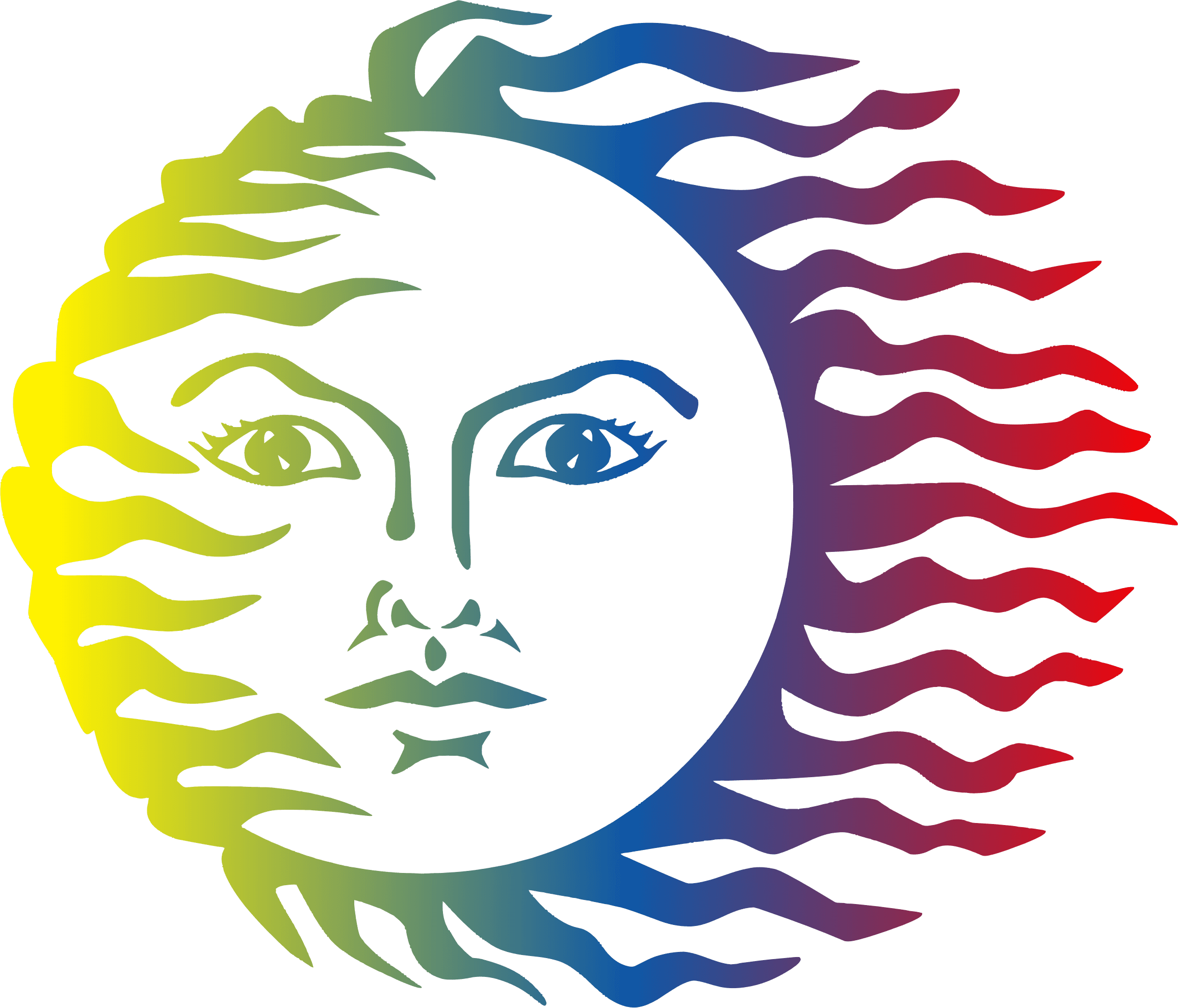Sun Face - Colorful Sun - Free Transparent PNG Clipart Images Download. - Transparent PNG Free Download | PNGio