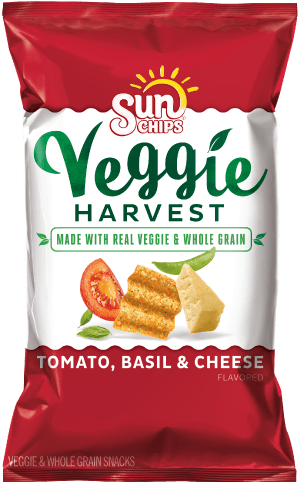 Sunchips® Veggie Harvest Tomato, Basil & Cheese Flavored - Sun Chips Tomato Basil Cheese - Free Transparent PNG Clipart Images Download. - Transparent PNG Free Download | PNGio