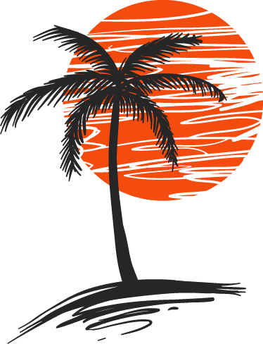 Wall Color - Palm Tree And Sun Tattoo - Free Transparent PNG Clipart Images Download. - Transparent PNG Free Download | PNGio