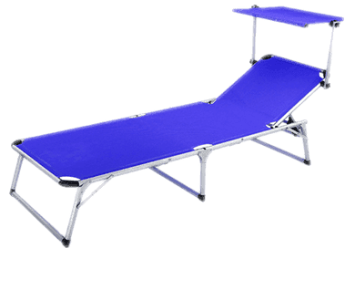 Beach Lounge - Sun Lounger With Shade - Free Transparent PNG Clipart Images Download. - Transparent PNG Free Download | PNGio