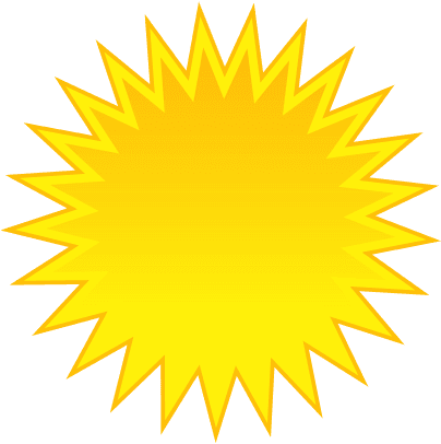 Sunny Weather Clip Art - Cartoon Sun With Black Background - Free Transparent PNG Clipart Images Download. - Transparent PNG Free Download | PNGio