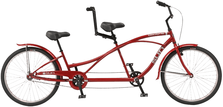 Single Speed Tandem Bike Rental By Wheel Fun Rentals - Sun Biscayne Tandem Bike - Free Transparent PNG Clipart Images Download. - Transparent PNG Free Download | PNGio