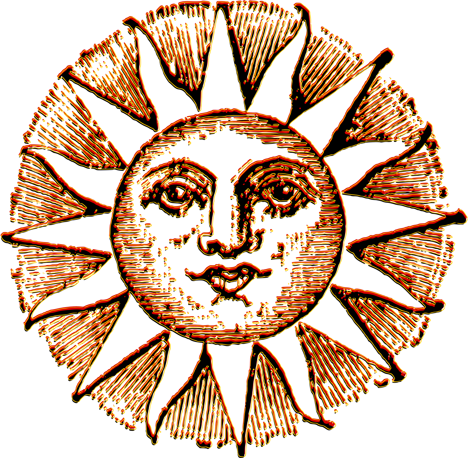 Vintage Sun 05 - Sun And Moon Drawing - Free Transparent PNG Clipart Images Download. - Transparent PNG Free Download | PNGio