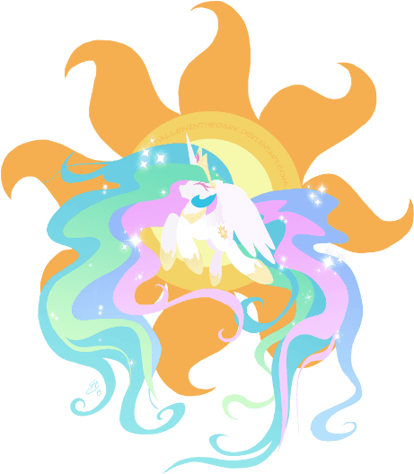 All Hail The Mighty Sun Goddess Go And Behold The Birth - Princess Celestia With The Sun - Free Transparent PNG Clipart Images Download. - Transparent PNG Free Download | PNGio