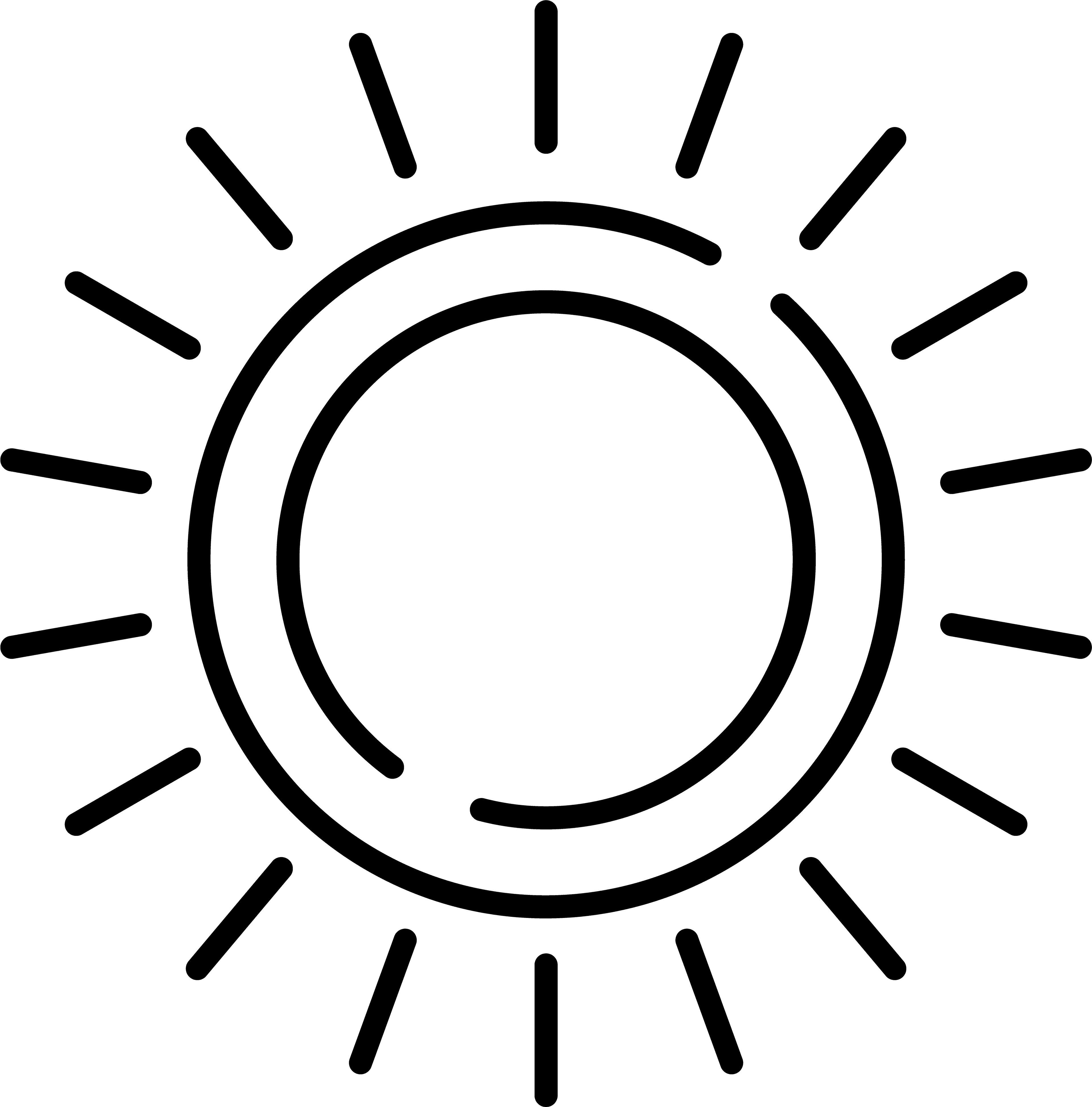 Heat Containment - Sun Pictogram - Free Transparent PNG Clipart Images Download. - Transparent PNG Free Download | PNGio