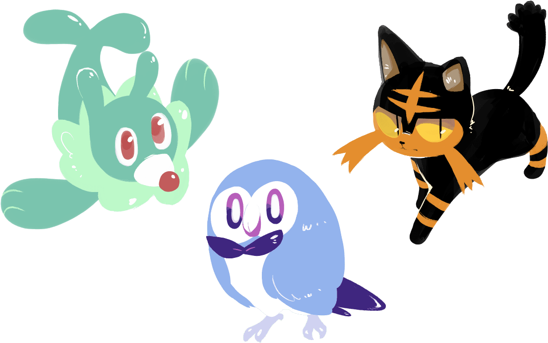 All Shiny Pokemon Sun And Moon Images - Sun And Moon Shiny Starter - Free Transparent PNG Clipart Images Download. - Transparent PNG Free Download | PNGio