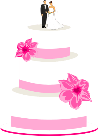 Wedding Cake Clipart - Pink Wedding Cake Clip Art - Free Transparent PNG Clipart Images Download. - Transparent PNG Free Download | PNGio
