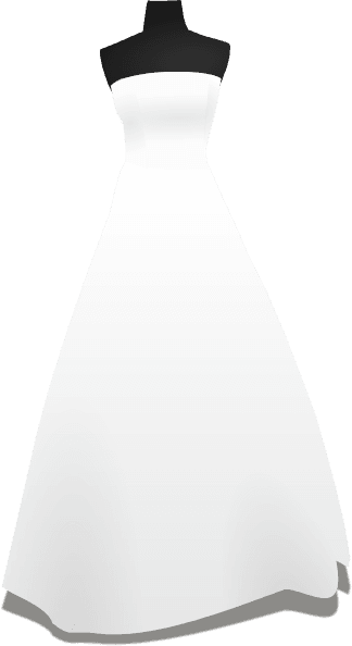 Wedding Dress Vector Png - Free Transparent PNG Clipart Images Download. - Transparent PNG Free Download | PNGio