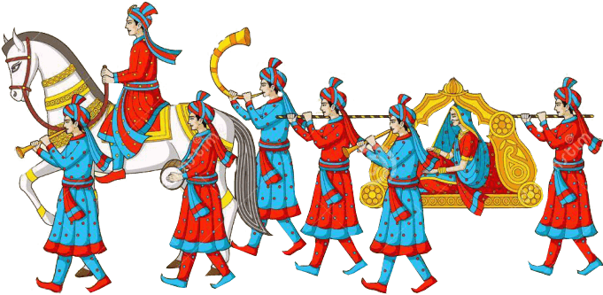 Wedding Images Clip Art Png - Indian Wedding Baraat Clipart - Free Transparent PNG Clipart Images Download. - Transparent PNG Free Download | PNGio