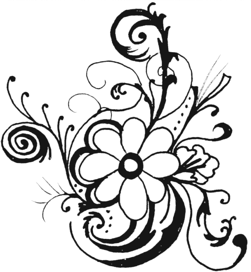 Clip Art Of Flowers - Wedding Flowers Clip Art Black And White - Free Transparent PNG Clipart Images Download. - Transparent PNG Free Download | PNGio