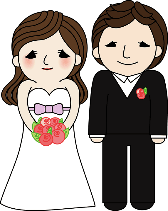 Bride Groom Cartoon 14, - Wedding Funny Marriage Quotes - Free Transparent PNG Clipart Images Download. - Transparent PNG Free Download | PNGio