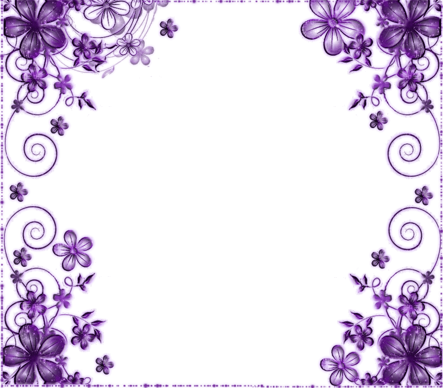 Purple Flower Wallpaper Border Weddingdressincom - Wedding Invitation Border Design - Free Transparent PNG Clipart Images Download. - Transparent PNG Free Download | PNGio
