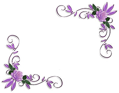 Purple Floral Border Png Image - Wedding Border - Free Transparent PNG Clipart Images Download. - Transparent PNG Free Download | PNGio
