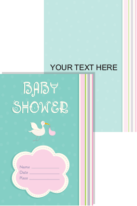Beautiful Baby Shower Invitation Card - Wedding Invitation - Free Transparent PNG Clipart Images Download. - Transparent PNG Free Download | PNGio