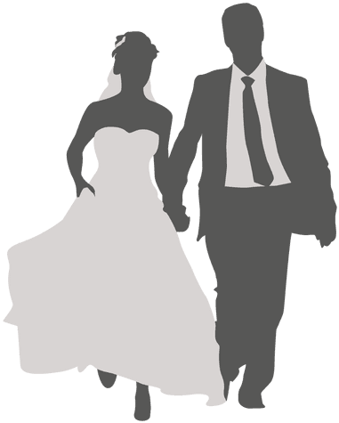 Wedding Couple Walking Silhouette 2 By Vexels - Wedding Man And Woman Png - Free Transparent PNG Clipart Images Download. - Transparent PNG Free Download | PNGio