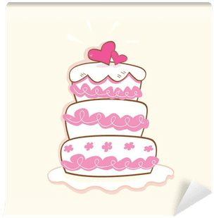 Pink Decorative Sweet Cake - Wedding Cake Clip Art - Free Transparent PNG Clipart Images Download. - Transparent PNG Free Download | PNGio