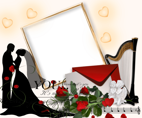 Romance Clipart Wedding Day - Wedding Frame In Png - Free Transparent PNG Clipart Images Download. - Transparent PNG Free Download | PNGio