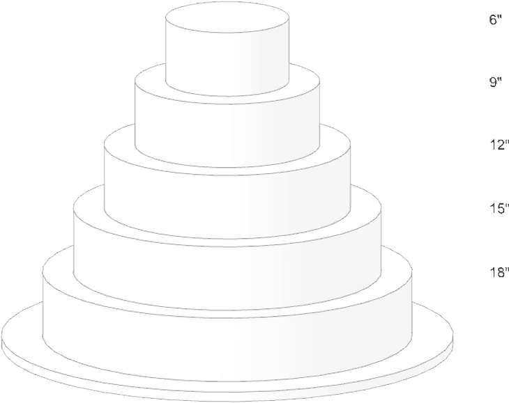 Tier Sizes For Camo Wedding Cake - Wedding Cake - Free Transparent PNG Clipart Images Download. - Transparent PNG Free Download | PNGio