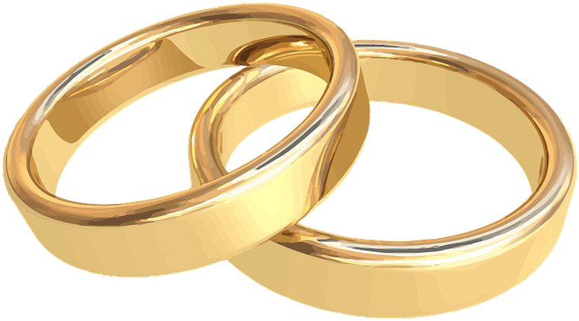 Wedding Ring Clipart 15, Buy Clip Art - Wedding Rings Gold - Free Transparent PNG Clipart Images Download. - Transparent PNG Free Download | PNGio