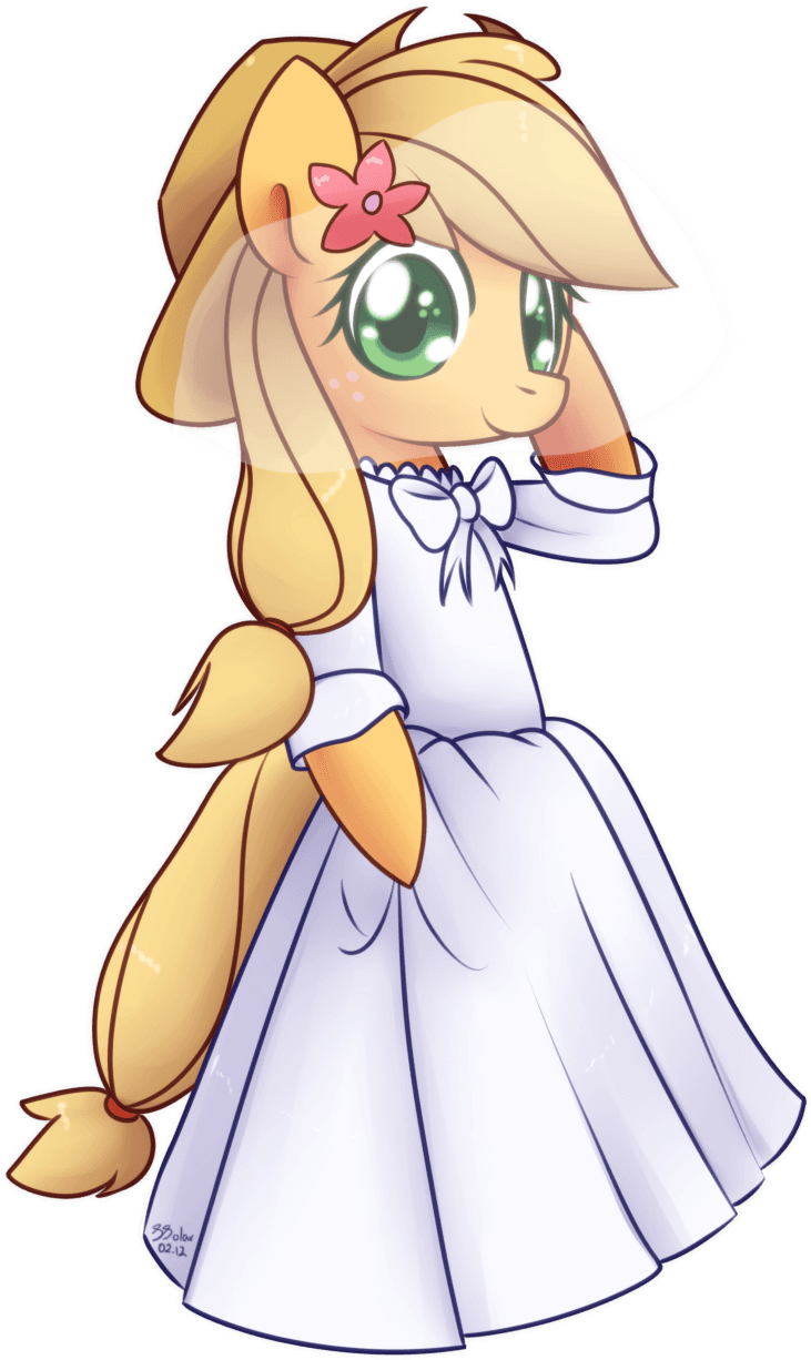Wedding Dress Applejack By Bukoya Star On Deviantart - My Little Pony Applejack Wedding Dress - Free Transparent PNG Clipart Images Download. - Transparent PNG Free Download | PNGio