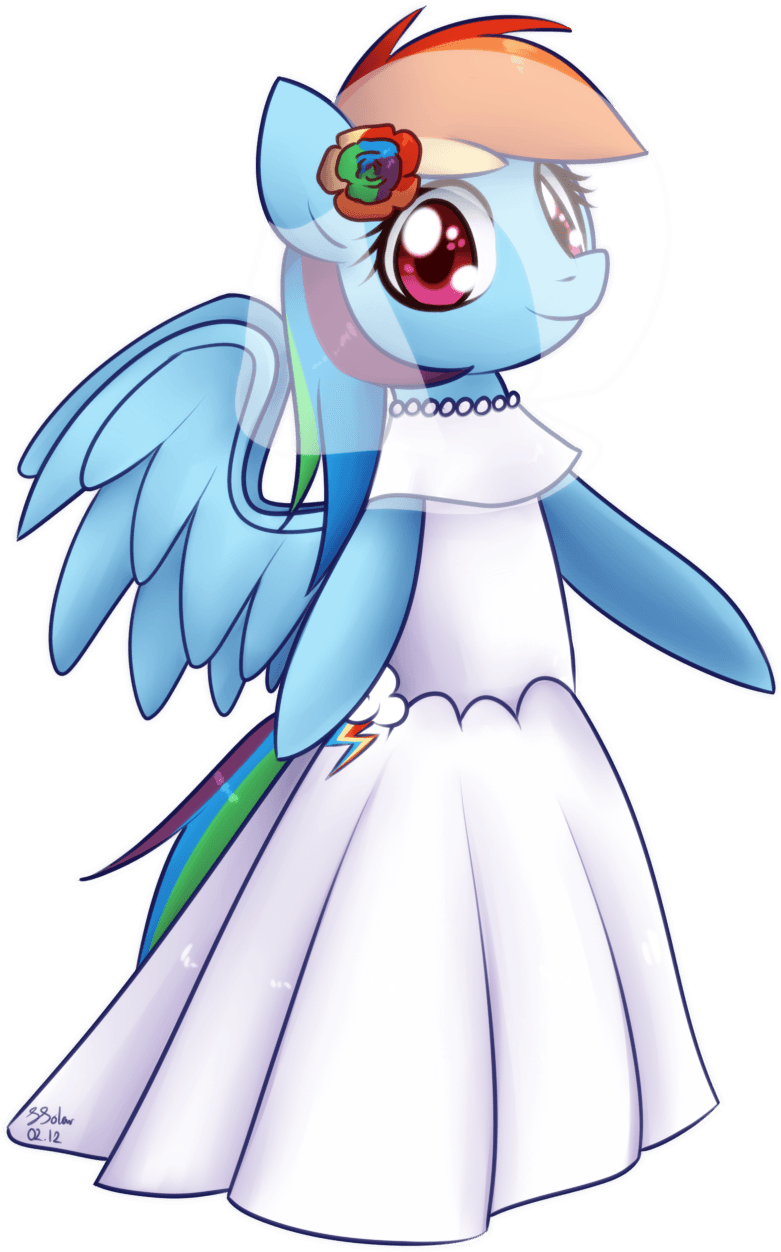 Wedding Dress - Mlp Rainbow Dash Wedding Dress - Free Transparent PNG Clipart Images Download. - Transparent PNG Free Download | PNGio