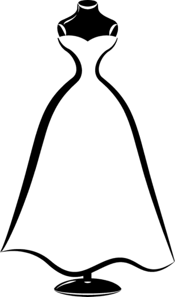 Wedding Dress Stamp - Wedding Dress - Free Transparent PNG Clipart Images Download. - Transparent PNG Free Download | PNGio