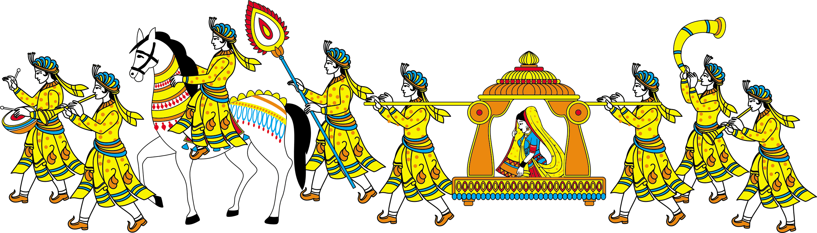 Wedding Card Clipart In Colour - Indian Wedding Doli Png - Free Transparent PNG Clipart Images Download. - Transparent PNG Free Download | PNGio