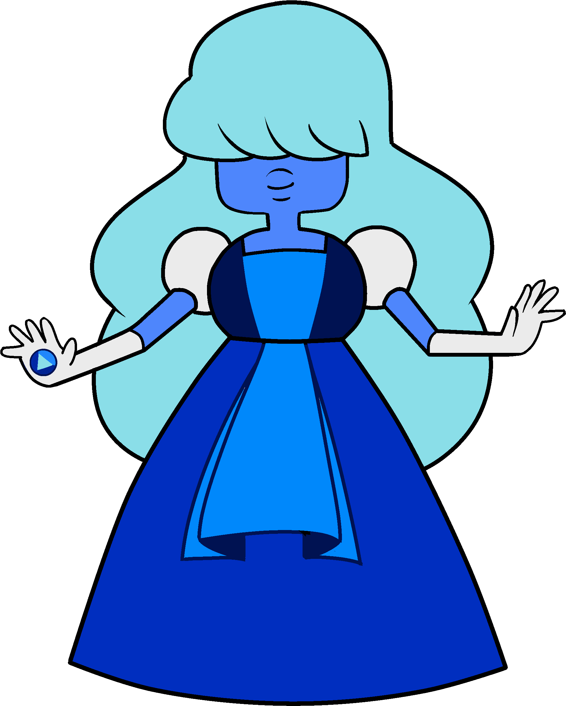 Sapphire - Steven Universe Wedding Sapphire - Free Transparent PNG Clipart Images Download. - Transparent PNG Free Download | PNGio