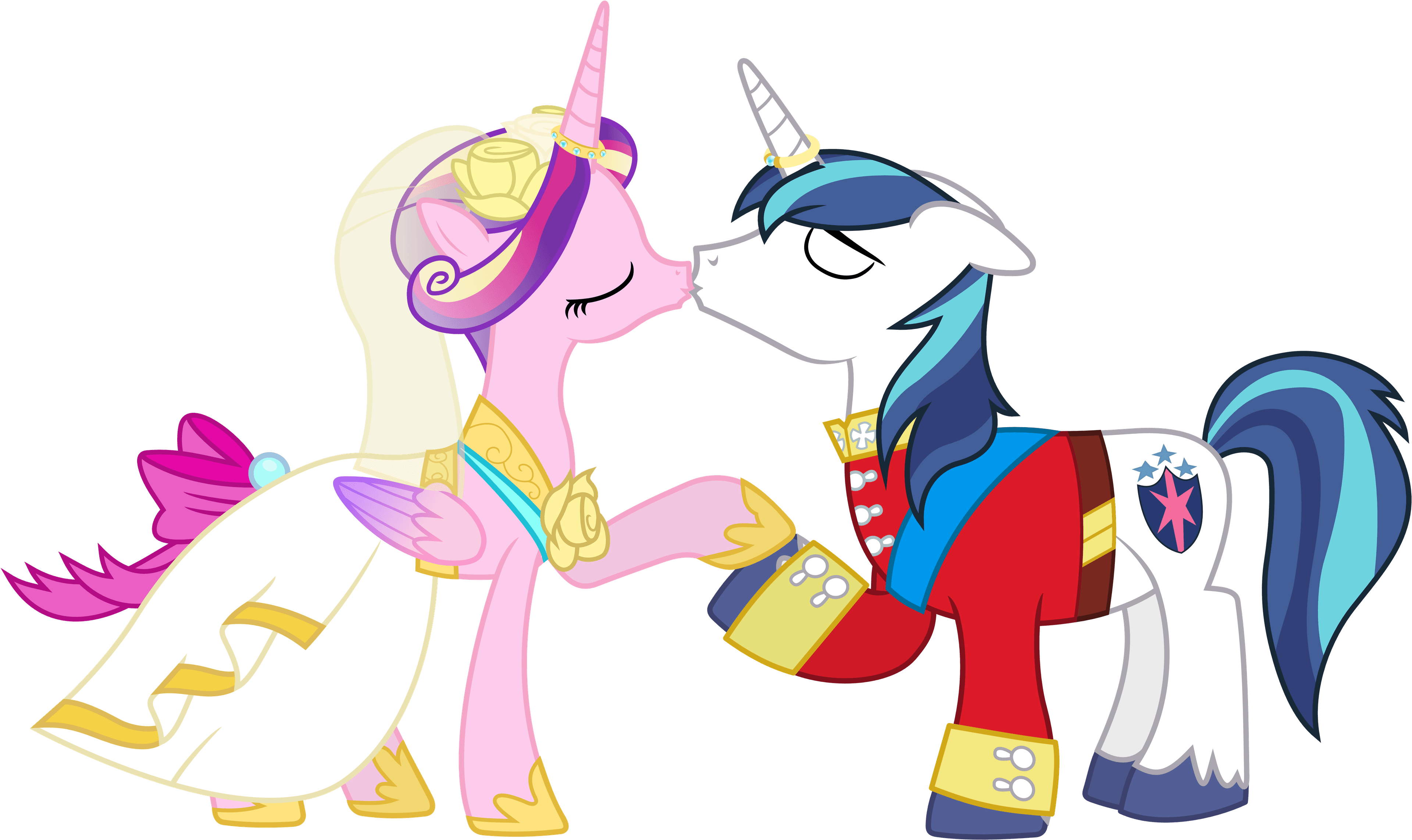 My Little Pony Cadence And Shining Armor Wedding - Mlp Princess Cadence Wedding - Free Transparent PNG Clipart Images Download. - Transparent PNG Free Download | PNGio